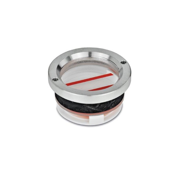 J.W. Winco GN537-32-38-B Oil Sight Glass Aluminum RD3/B - main